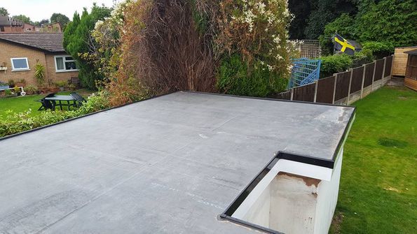 A flat roof that has been installed by our team