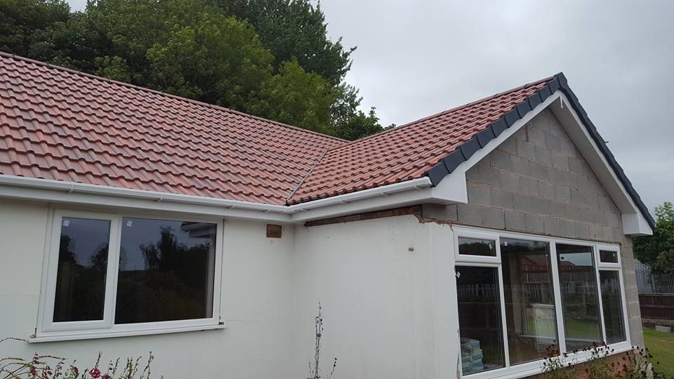 Completed roofing work that has been done by our team